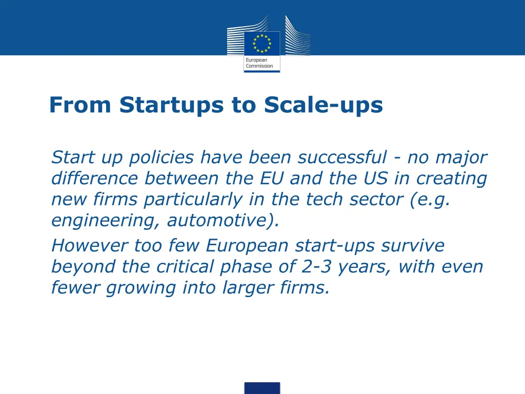 from startups to scale ups