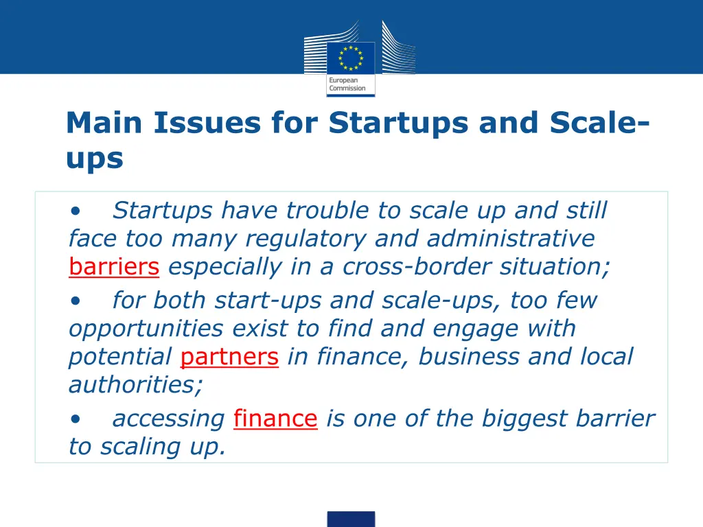 main issues for startups and scale ups
