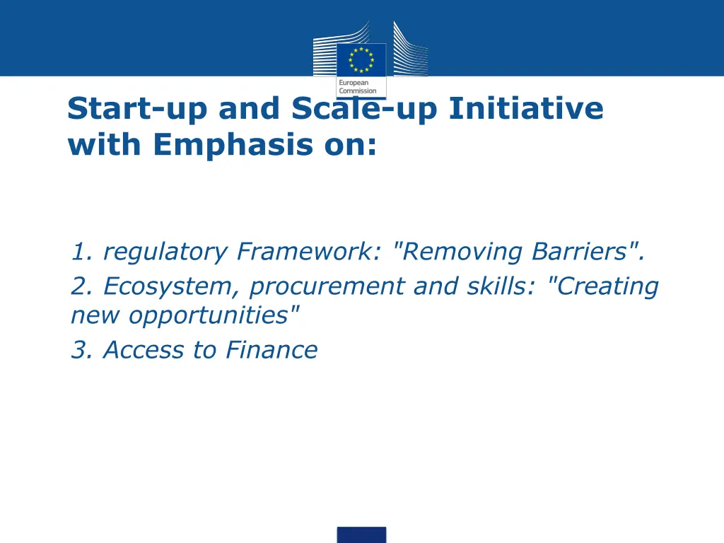 start up and scale up initiative with emphasis on