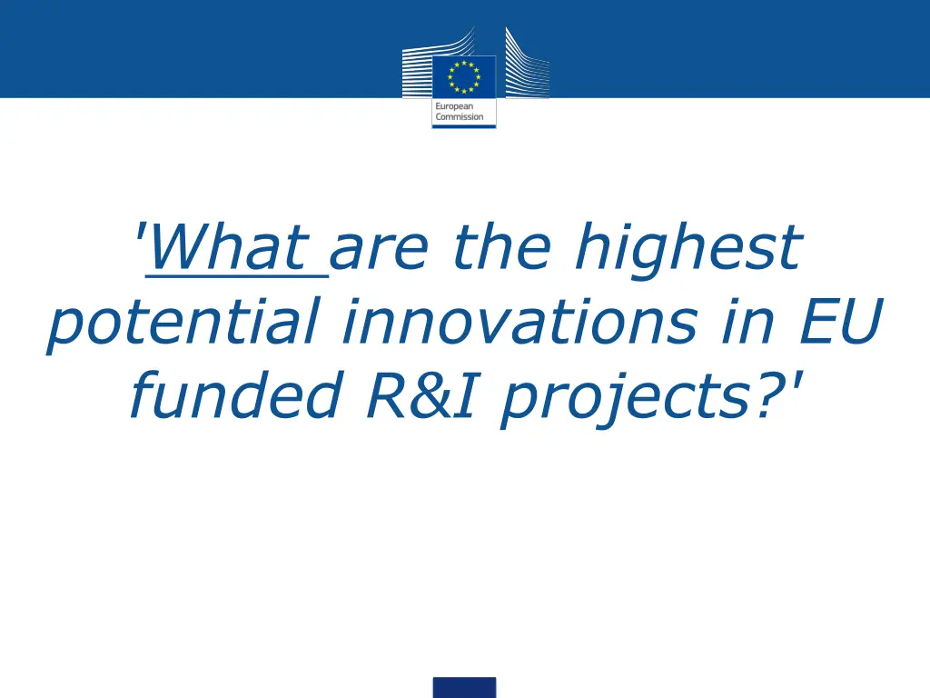 what are the highest potential innovations