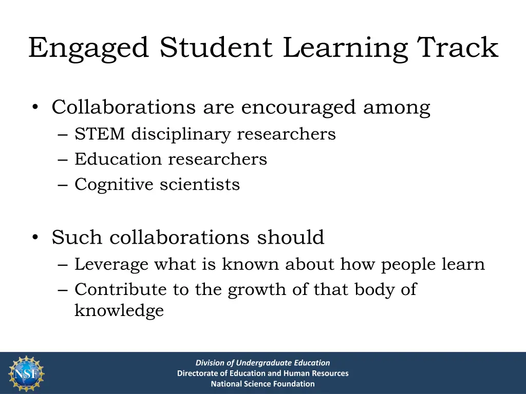 engaged student learning track