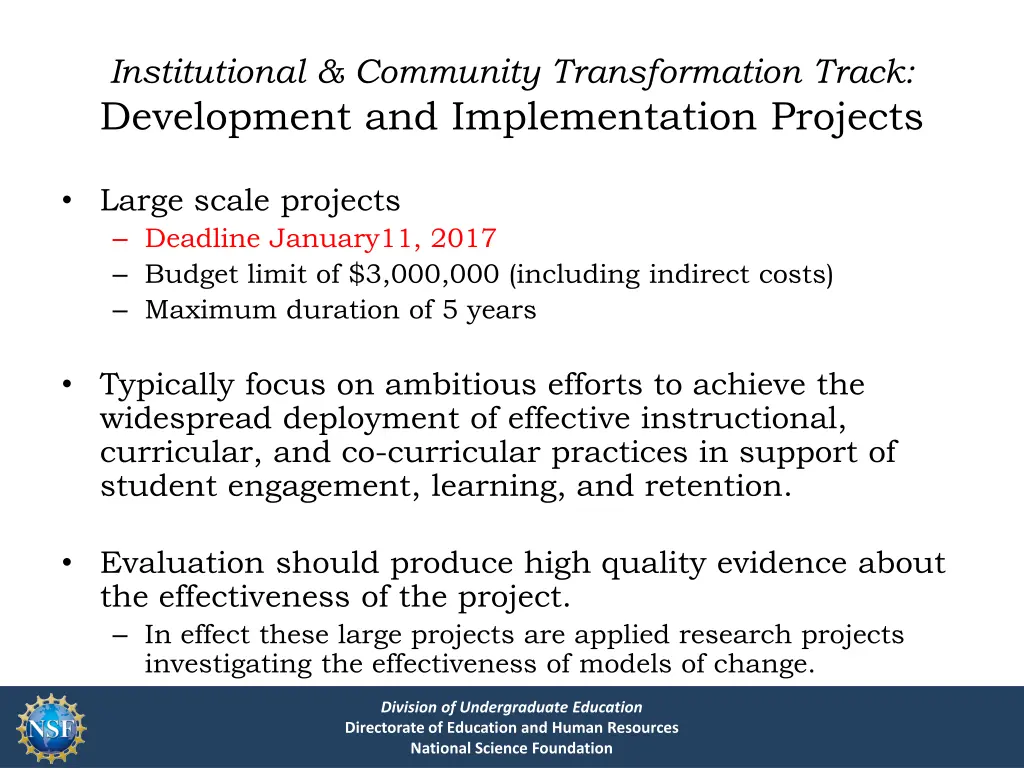institutional community transformation track 5
