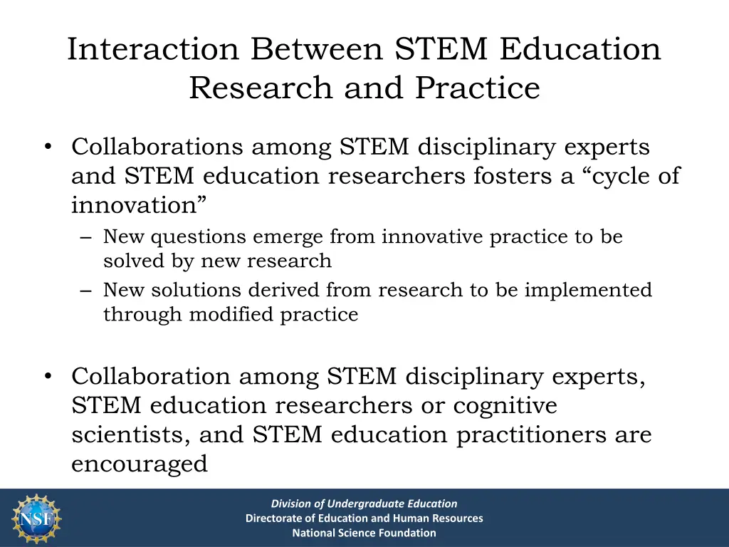 interaction between stem education research