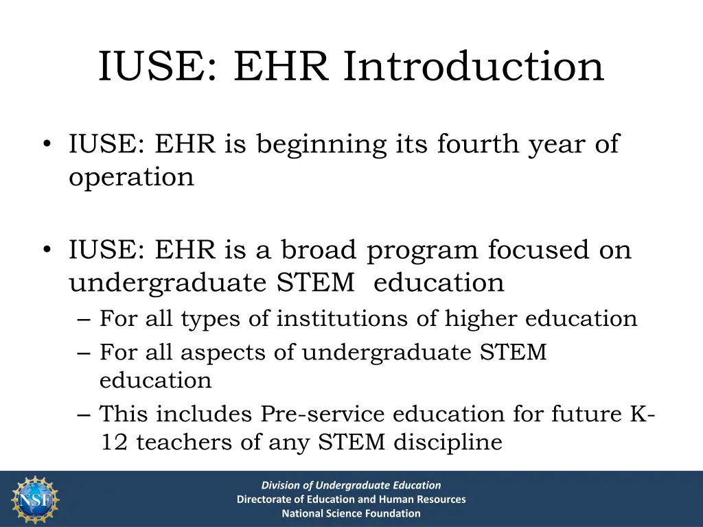 iuse ehr introduction