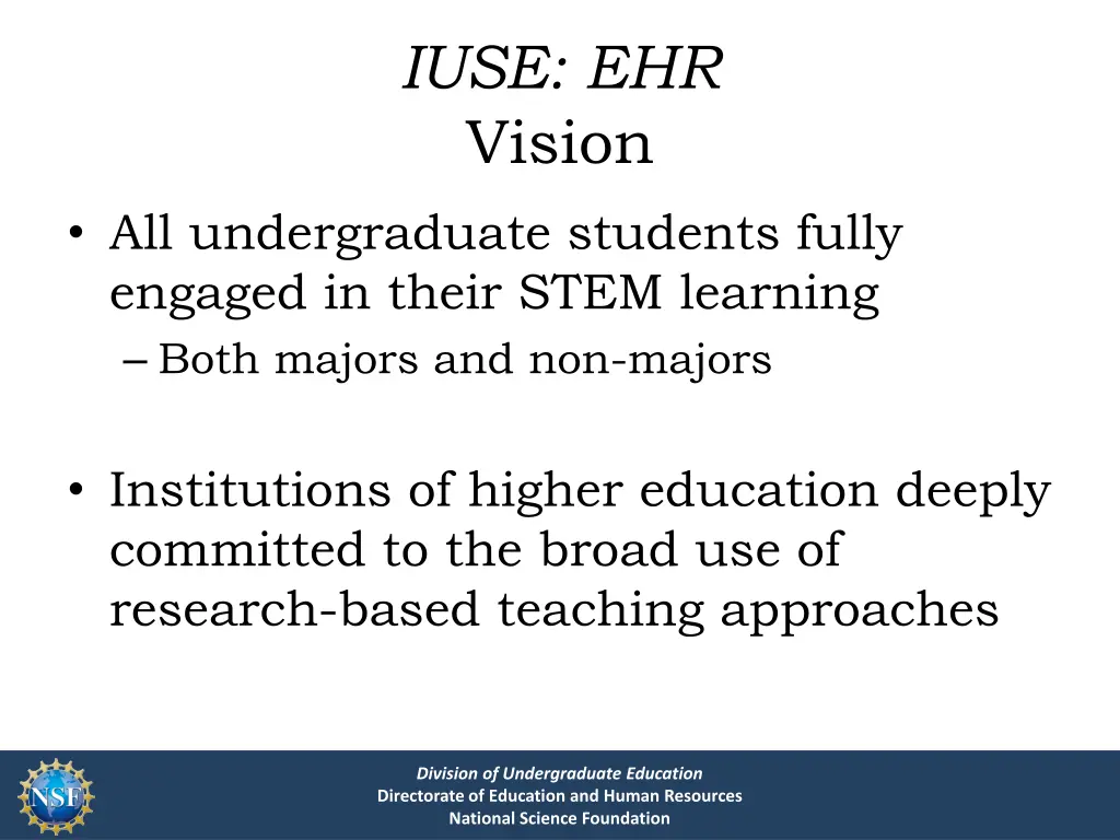 iuse ehr vision