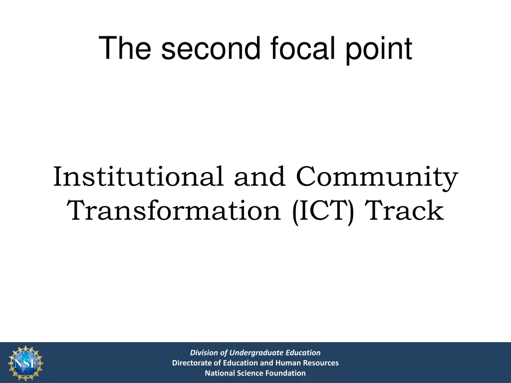 the second focal point
