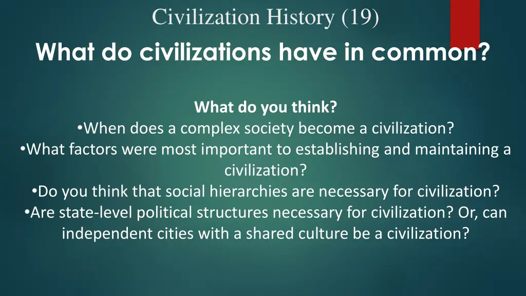 civilization history 19