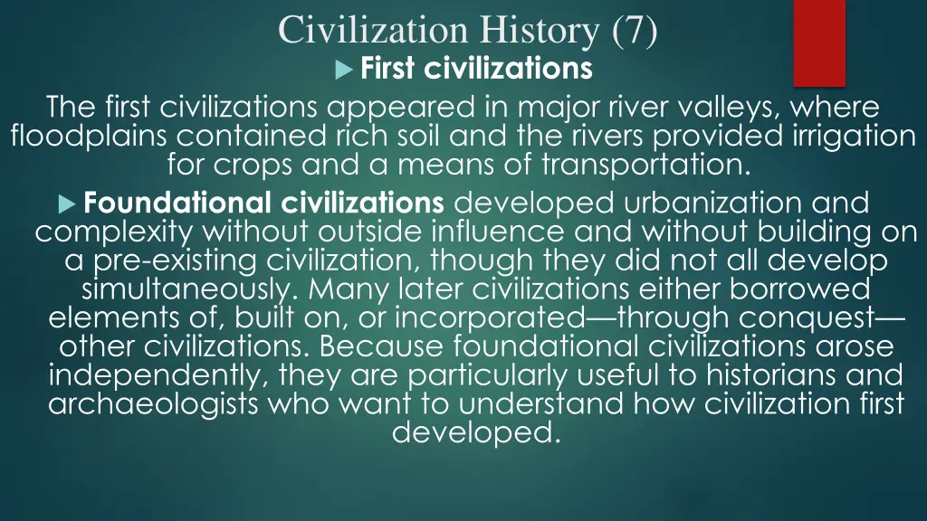 civilization history 7 first civilizations