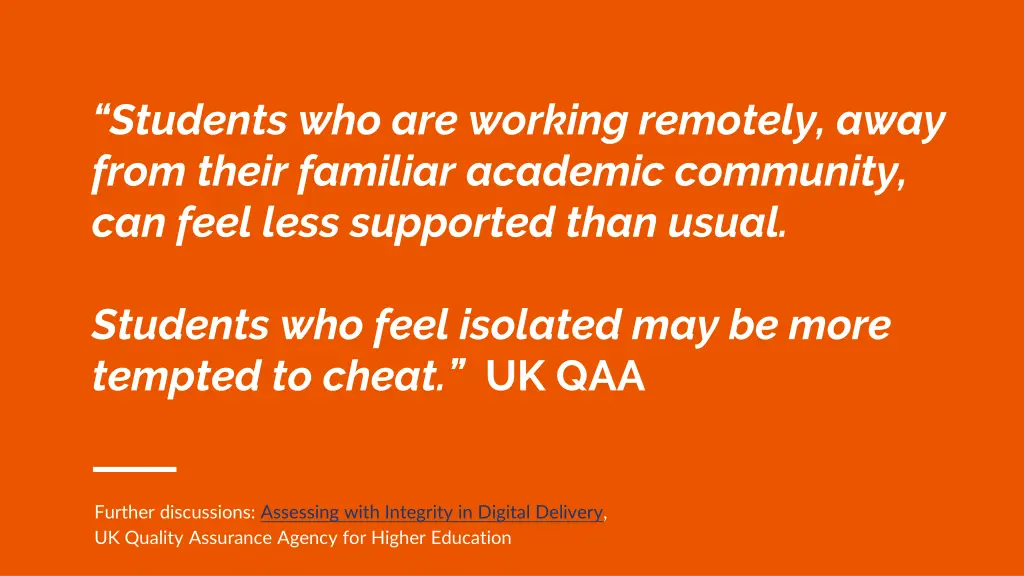students who are working remotely away from their