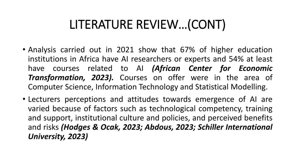 literature review cont literature review cont