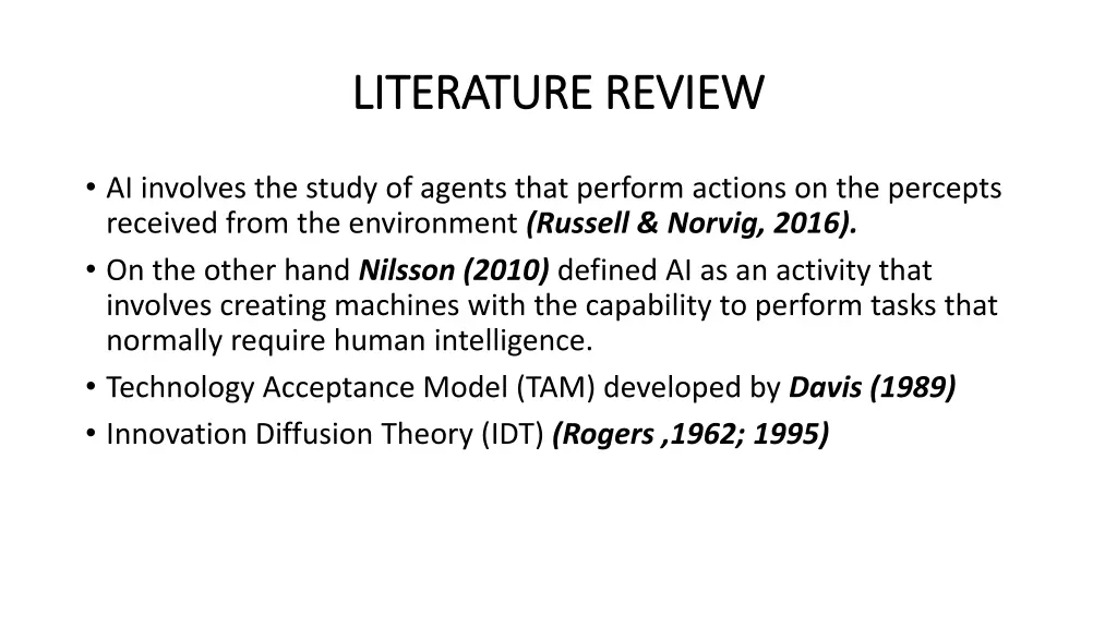 literature review literature review