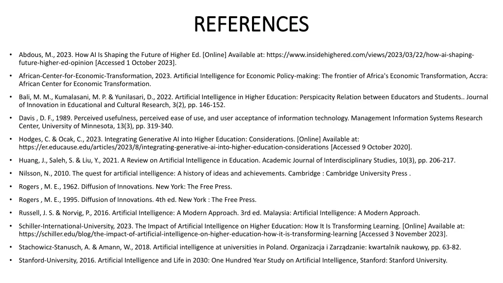 references references
