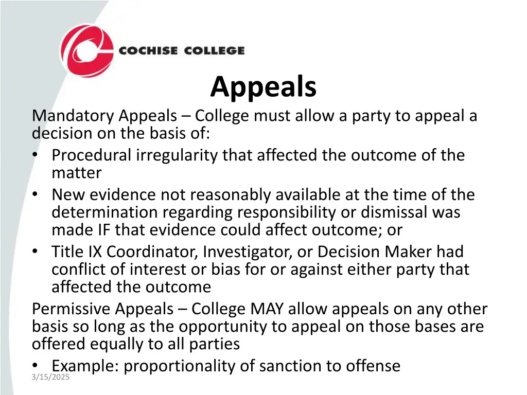 appeals