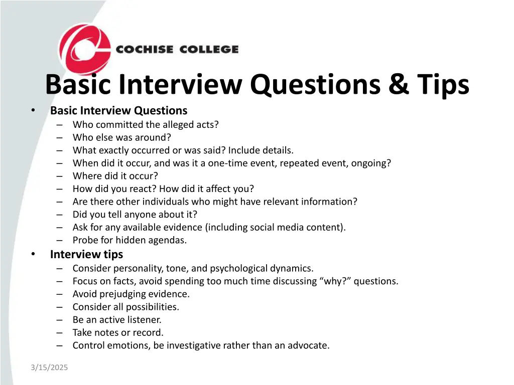 basic interview questions tips basic interview