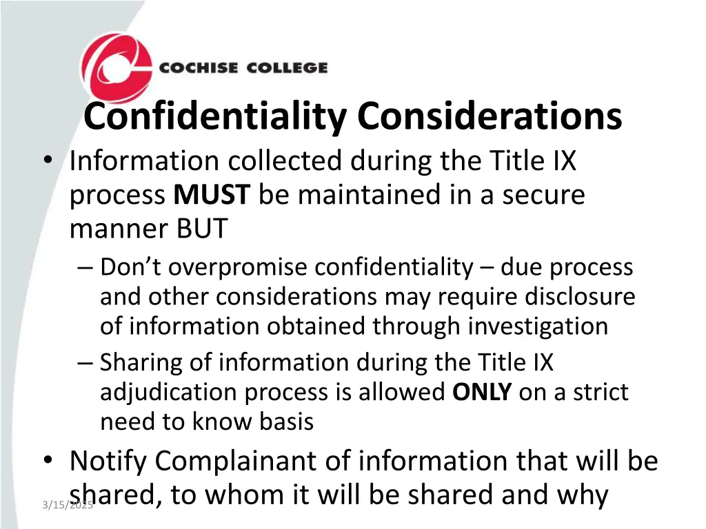confidentiality considerations information