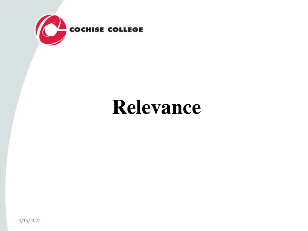relevance