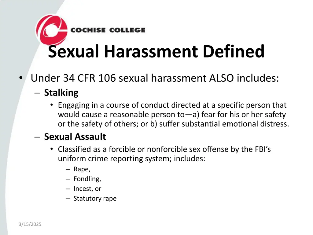 sexual harassment defined 2