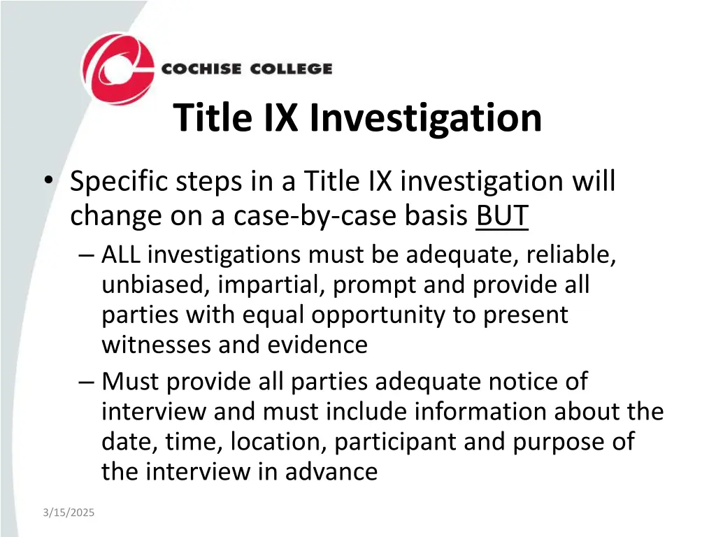 title ix investigation