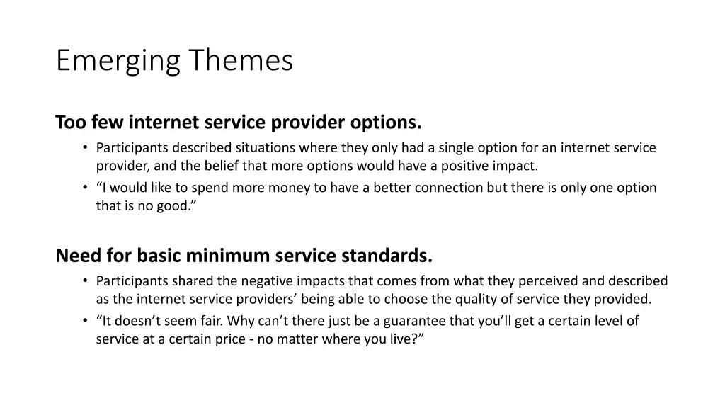 emerging themes