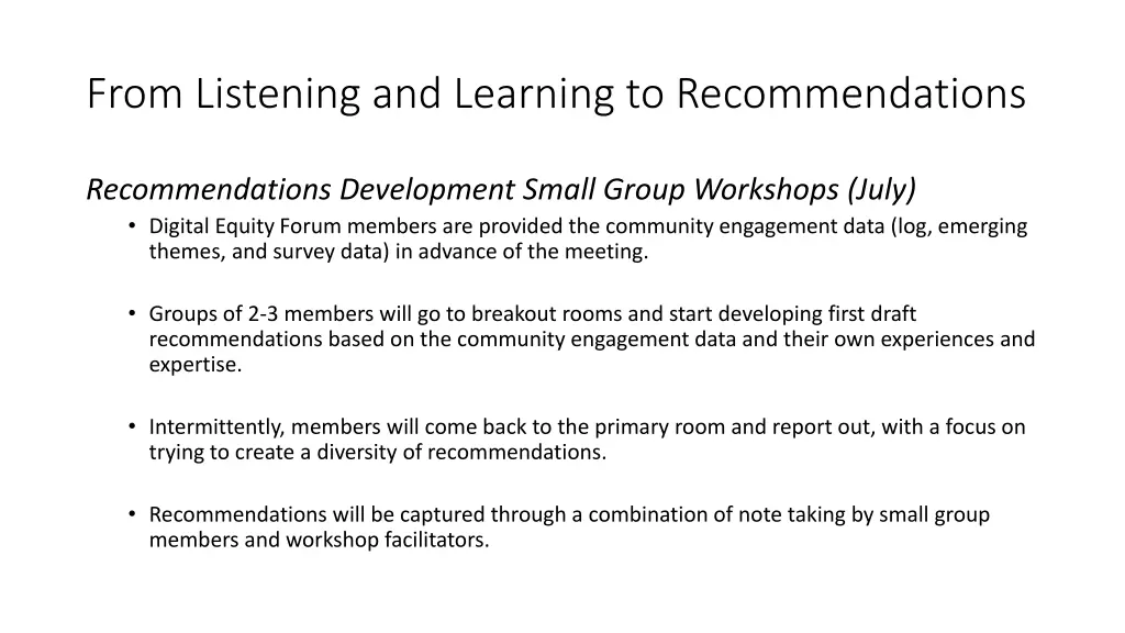 from listening and learning to recommendations 1