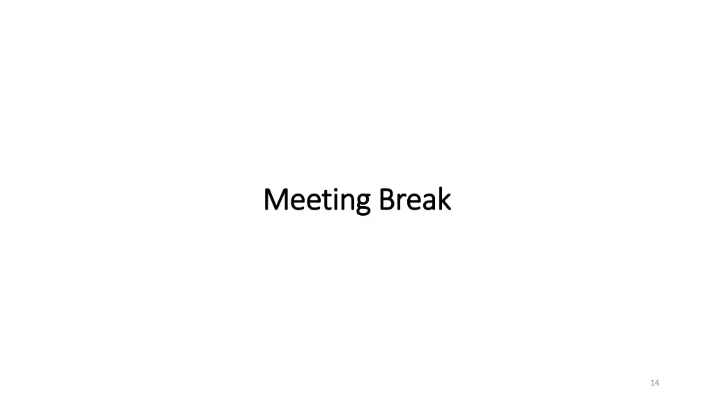 meeting break meeting break