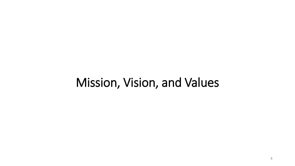 mission vision and values mission vision