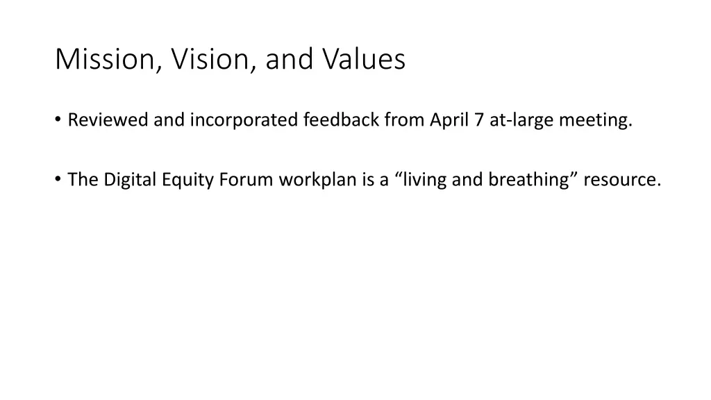 mission vision and values