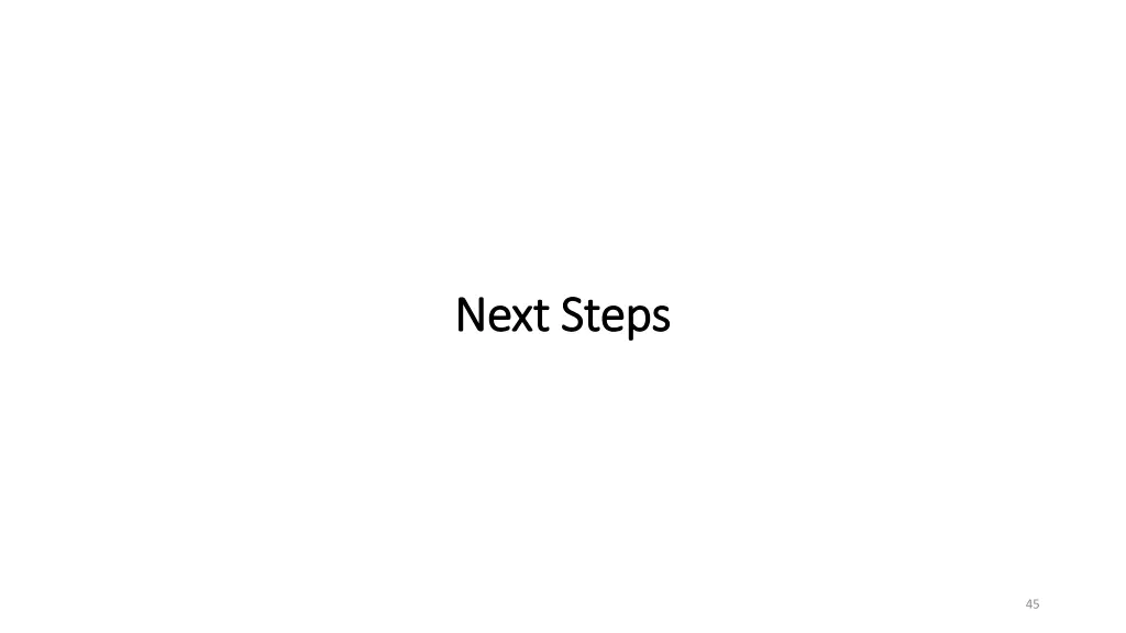 next steps next steps