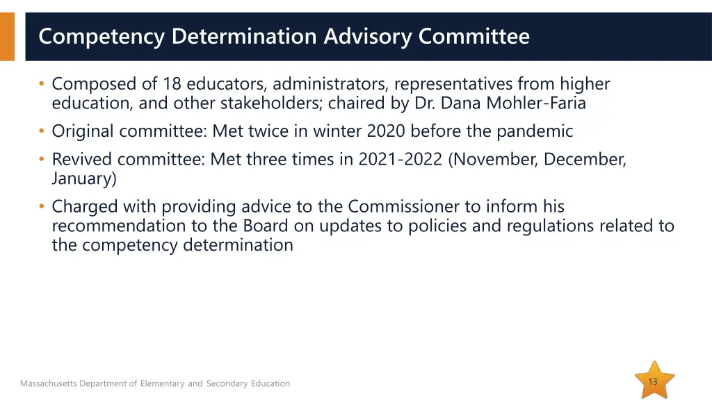 competency determination advisory committee