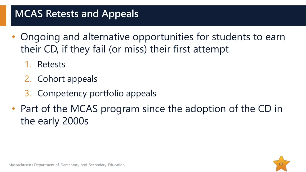 mcas retests and appeals
