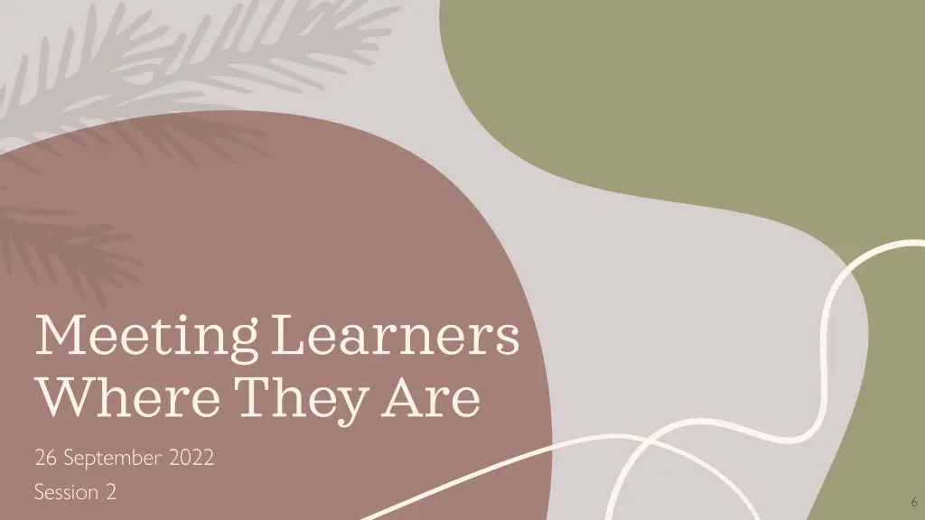 meeting learners where they are 26 september 2022