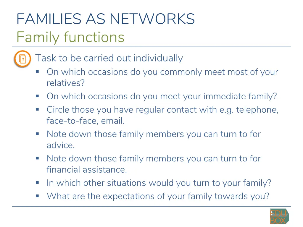 families as networks 7