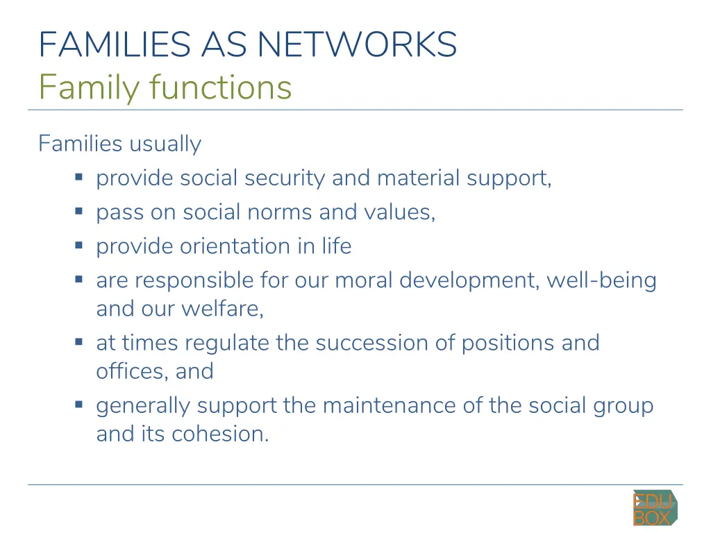 families as networks 8