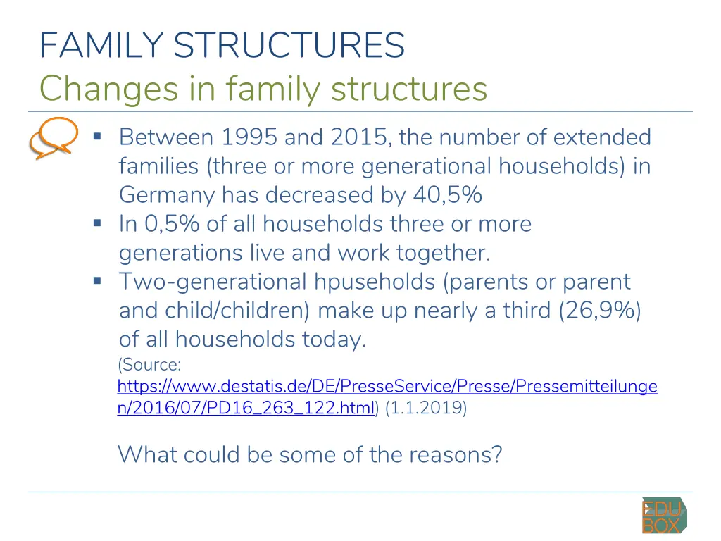 family structures changes in family structures