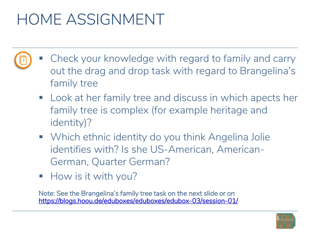 home assignment 1
