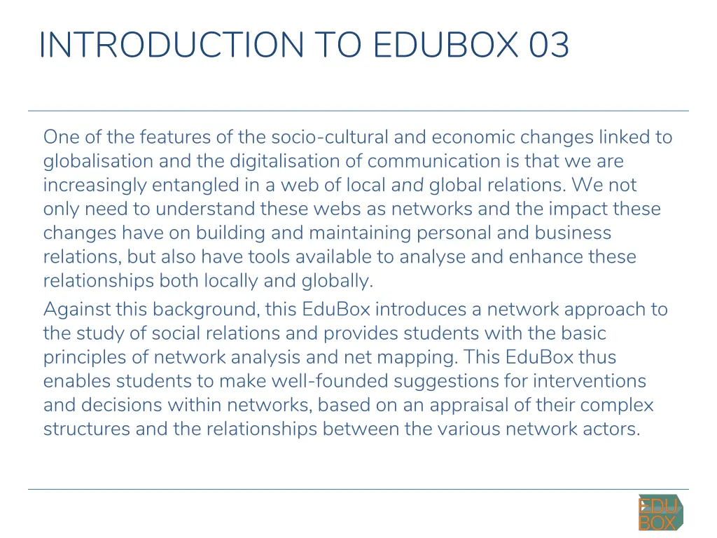 introduction to edubox 03