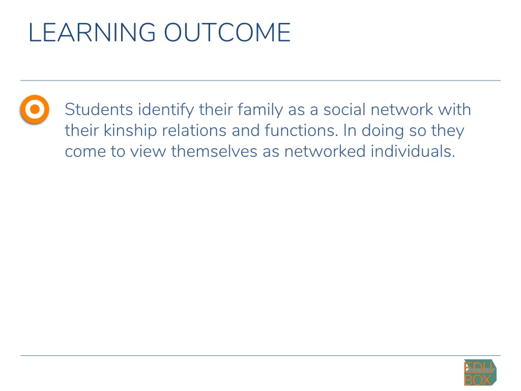 learning outcome