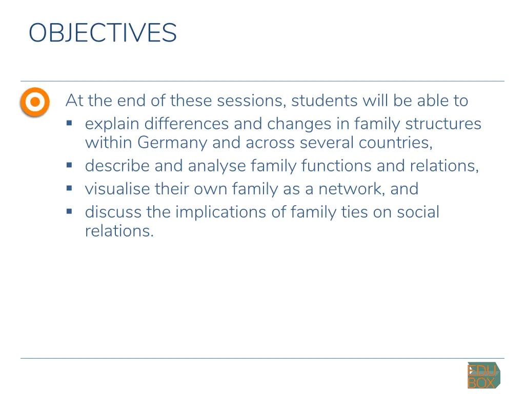 objectives