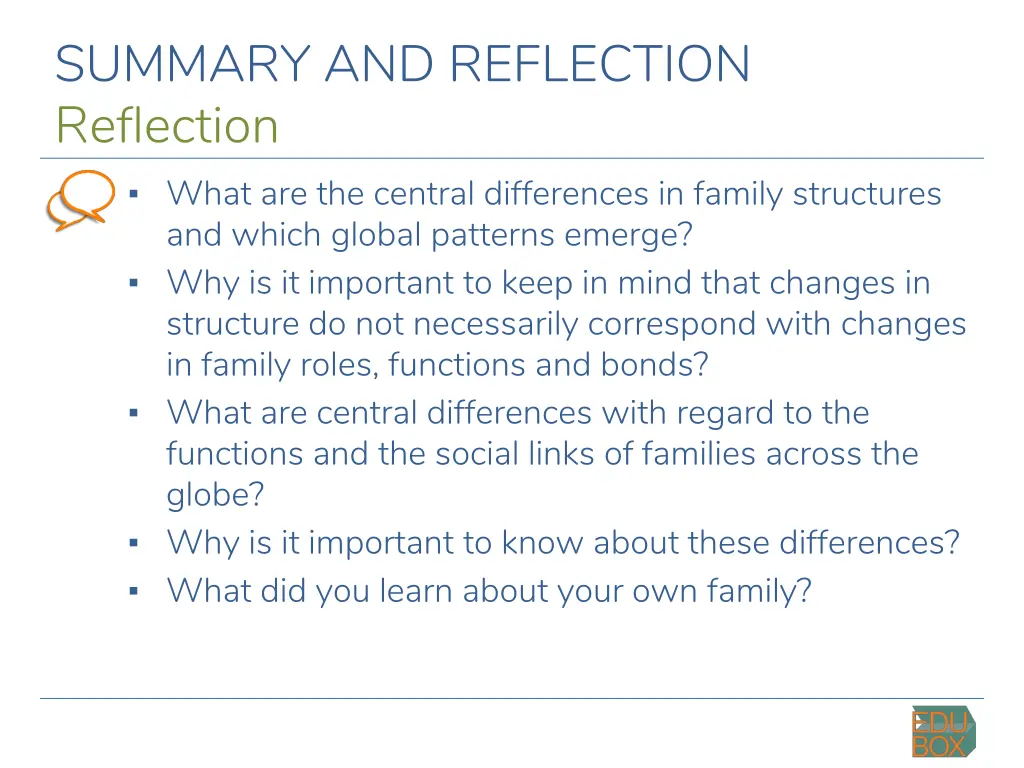 summary and reflection reflection what