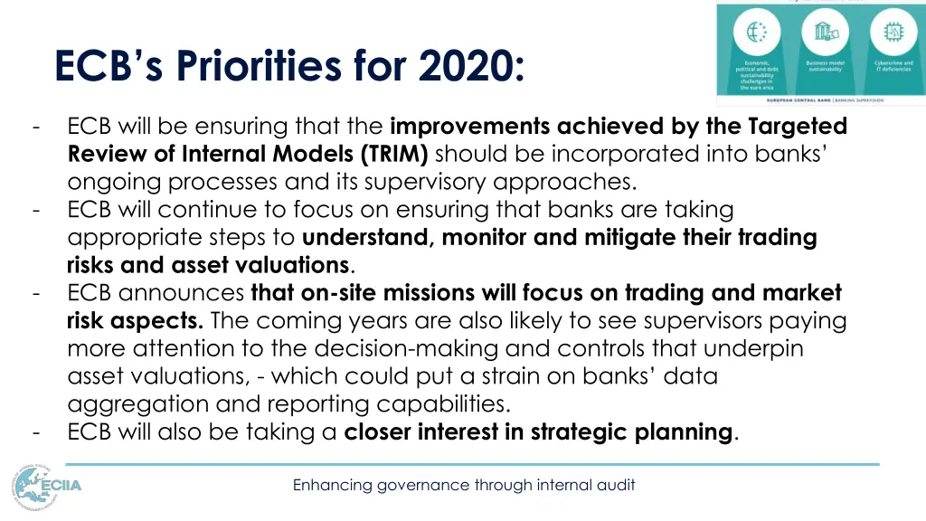 ecb s priorities for 2020