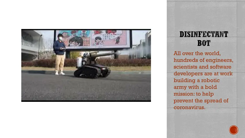disinfectant bot all over the world hundreds