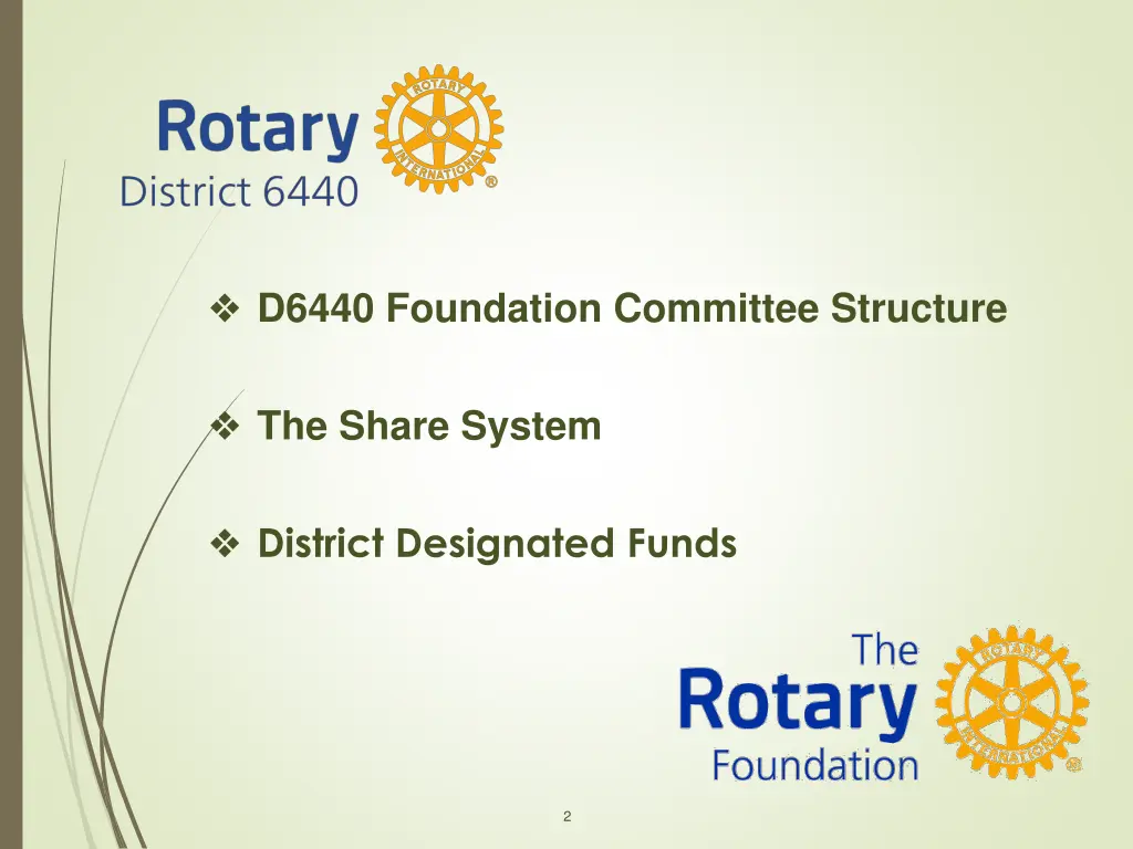 d6440 foundation committee structure