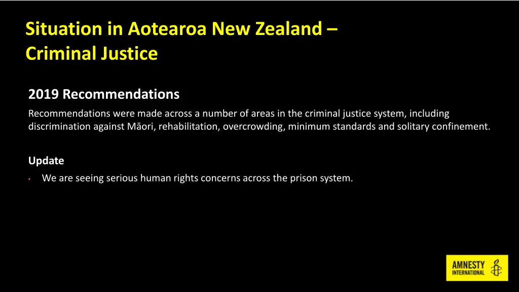 situation in aotearoa new zealand criminal justice