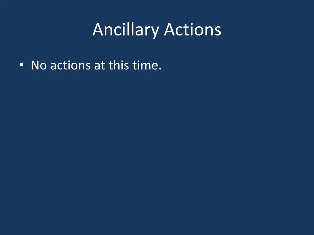 ancillary actions