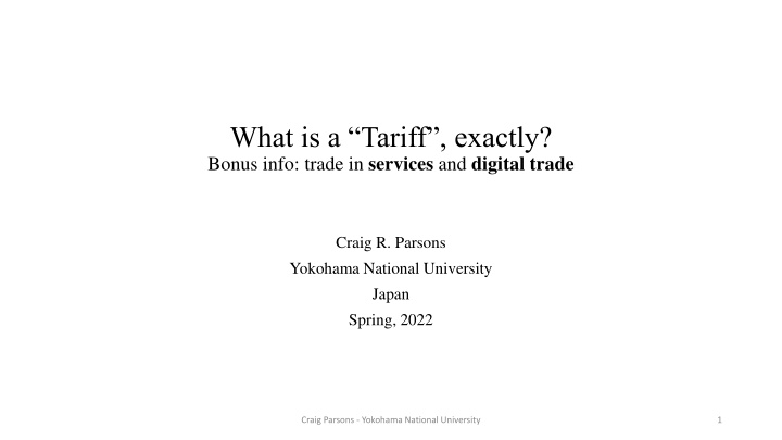 what is a tariff exactly bonus info trade
