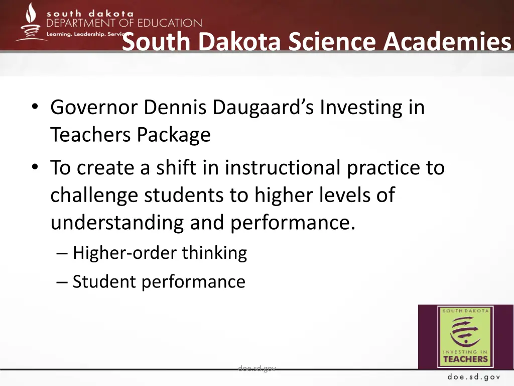 south dakota science academies