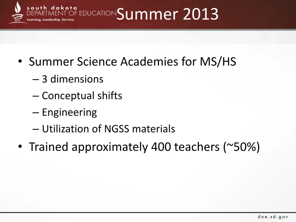 summer 2013