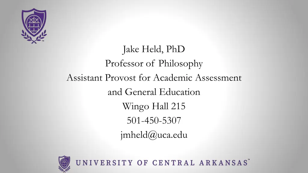jake held phd professor of philosophy assistant