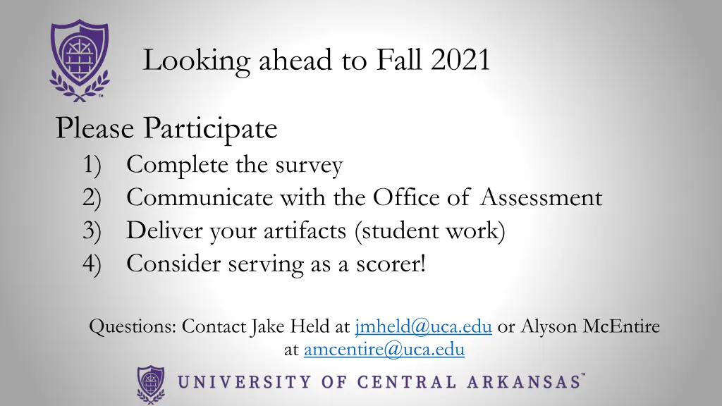 looking ahead to fall 2021
