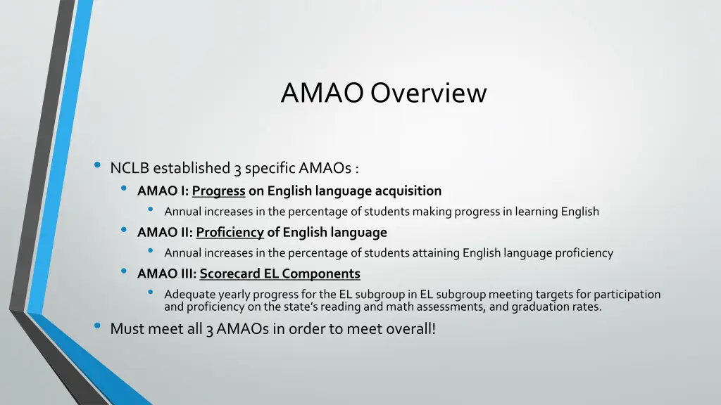 amao overview
